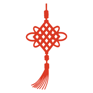 红色平安结中国结免扣素材