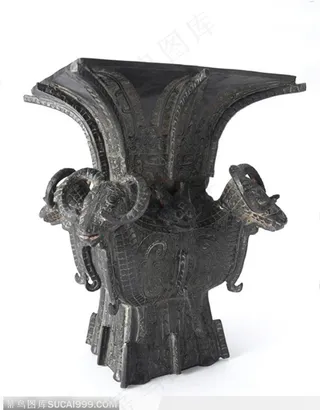 中国传统工艺品-青铜器 四羊方尊