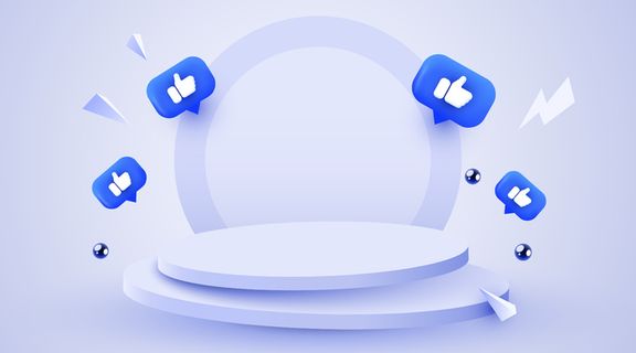 电商浅蓝色产品展示台素材