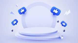 电商浅蓝色产品展示台素材