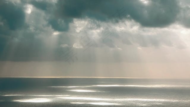 云, 光, 海, 日出, 太阳光线, 拉帕尔马,