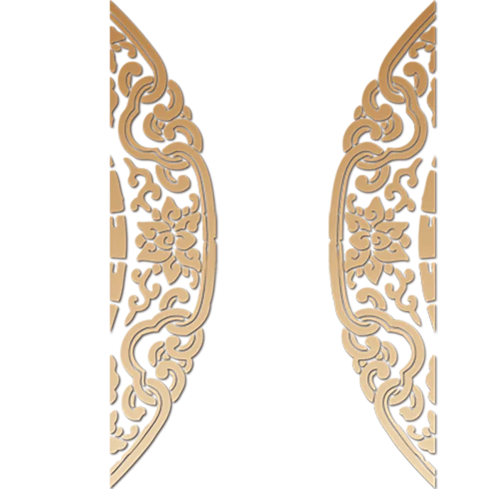 中国古风元素对称花纹