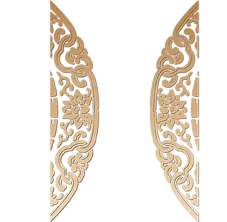 中国古风元素对称花纹