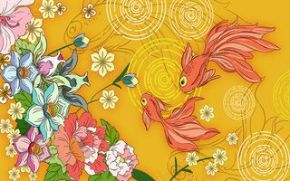 中国风古风国潮祥云旭日背景