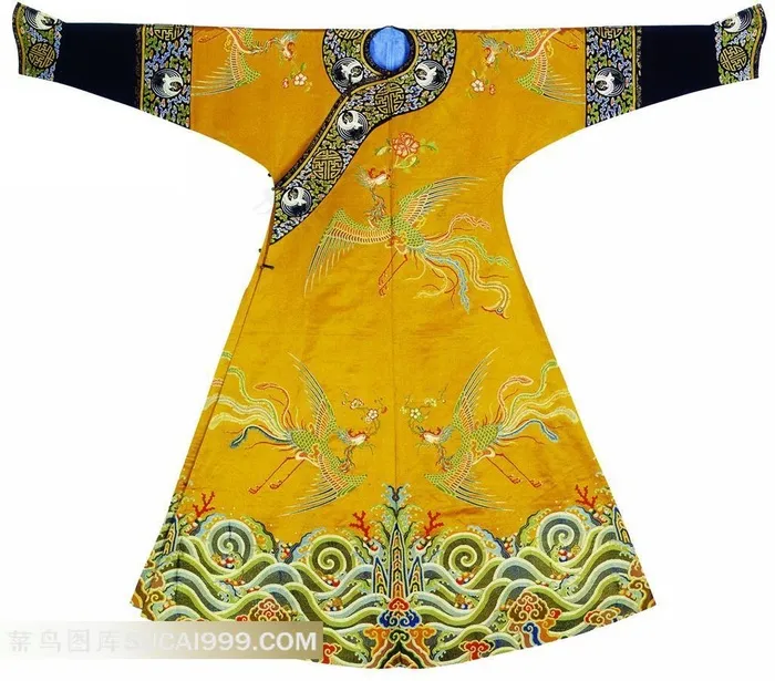 凤凰水纹图案服饰素材