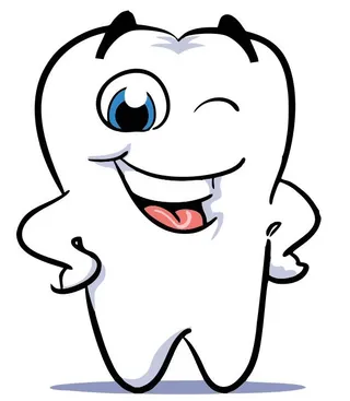 矢量卡通牙齿