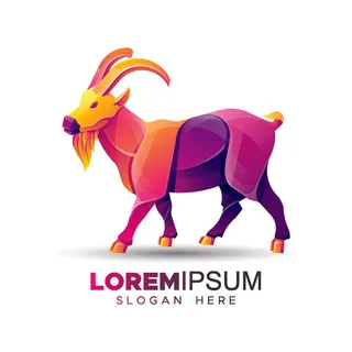 手绘动物标志LOGO素材