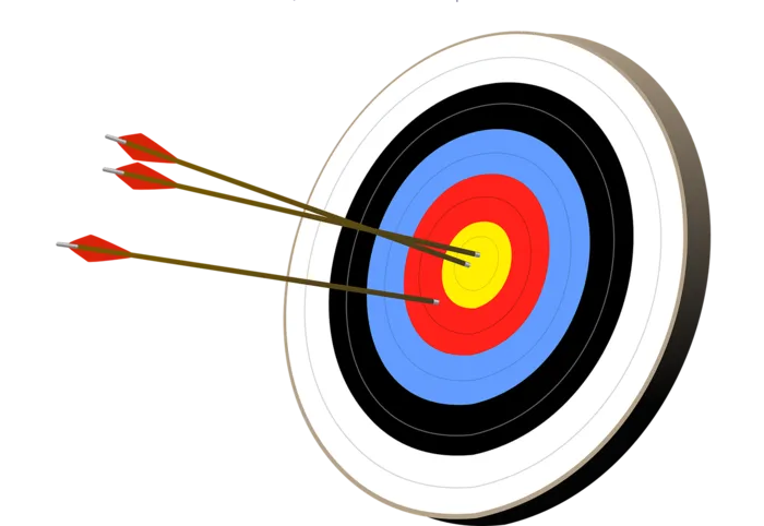 白色靶子射箭卡通简笔