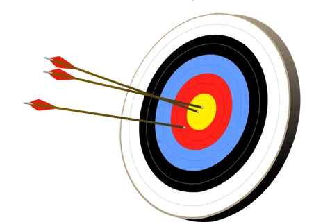 白色靶子射箭卡通简笔