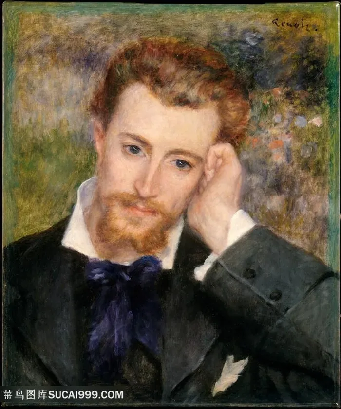 胡须男士油画装饰画