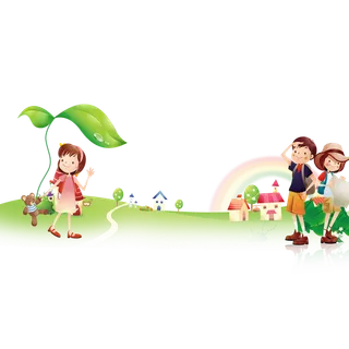 儿童春游卡通郊外简笔少儿兴趣班