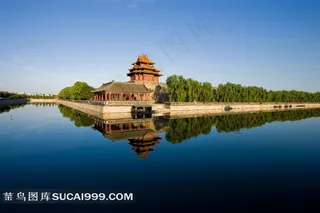 传统建筑故宫角楼素材