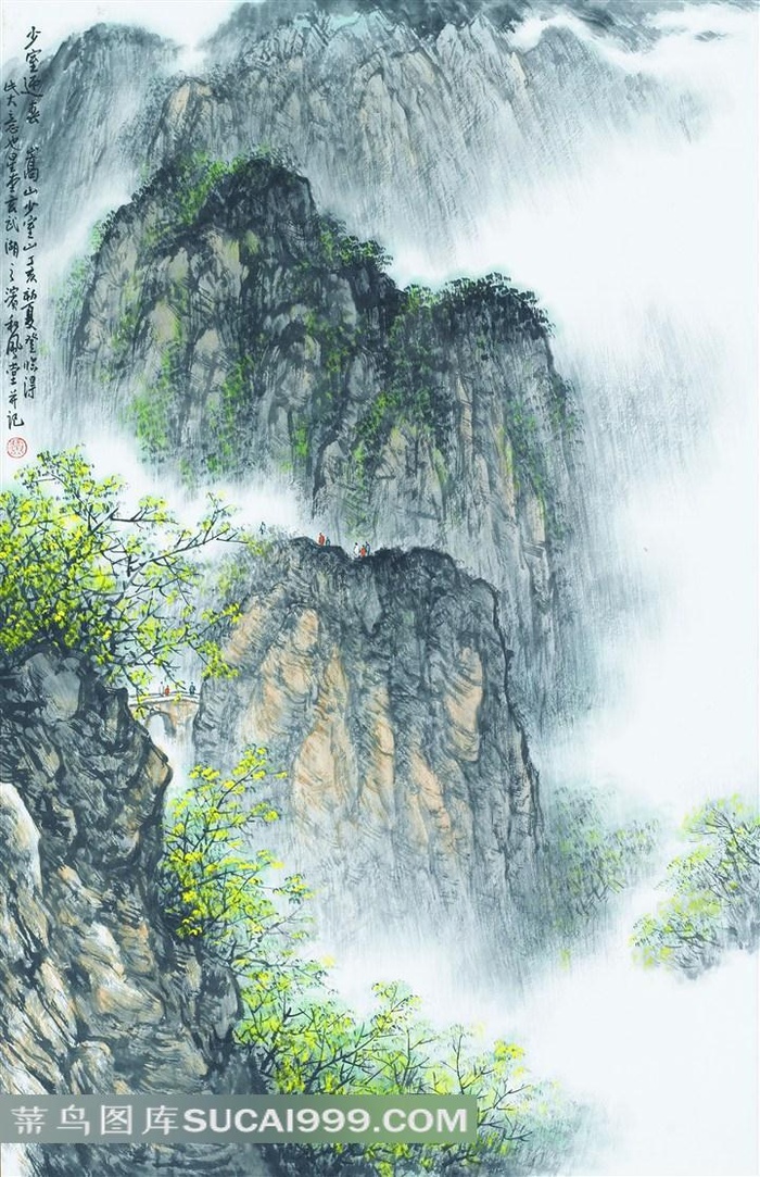 国画山水素材图片