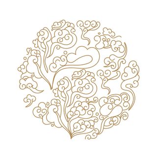 中国风古典式线条祥云纹底纹图案纹理装饰背景素材AI素材