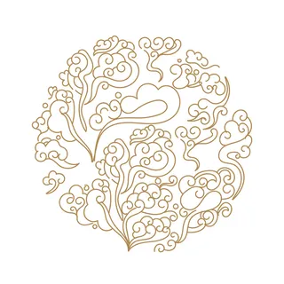 中国风古典式线条祥云纹底纹图案纹理装饰背景素材AI素材