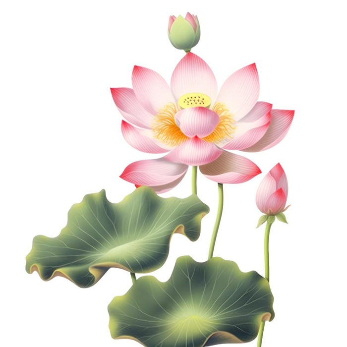 荷花荷叶莲花免抠(1900x1900)