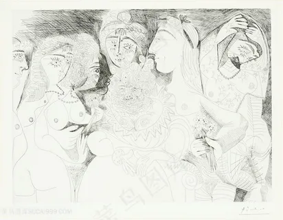 毕加索抽象美女时尚艺术挂画 毕加索抽象美女时尚艺术挂画