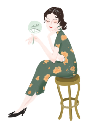 传统旗袍美女 (12)