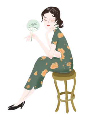 传统旗袍美女 (12)