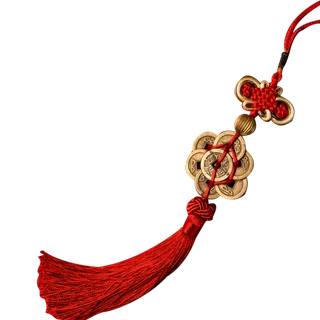 红色平安结中国结免扣素材