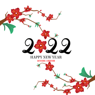 2022新年艺术创意字体虎年3D立体标题数字文字png免抠字素材