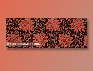 喜庆莲花纹背景素材