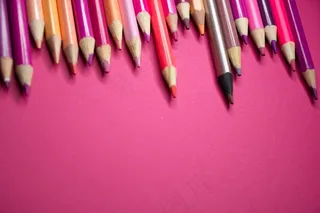 彩色笔背景图片