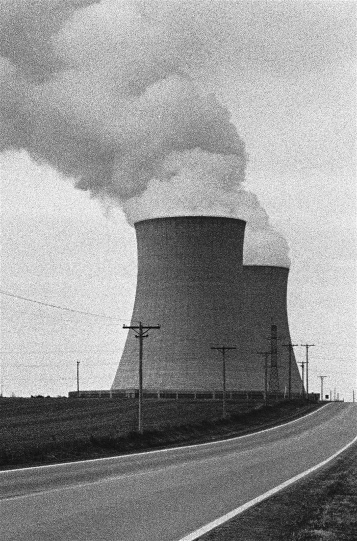 工业烟囱废气排放污染素材