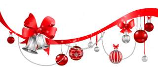 圣诞节冷杉铃铛花束饰品礼物盒免抠