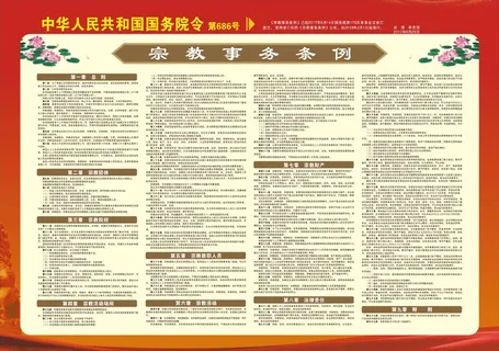 宗教事务条例详细条例展板