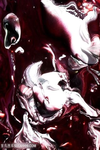 抽象时尚水彩艺术油画挂画