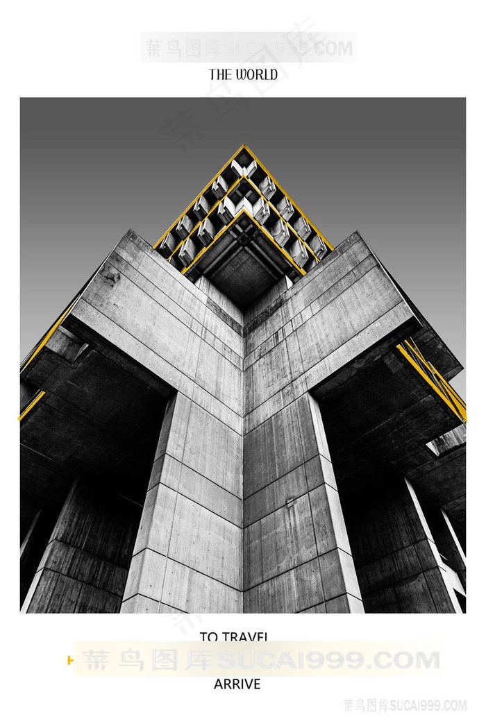 唯美建筑时尚插画