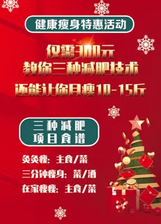 健康瘦身减肥海报