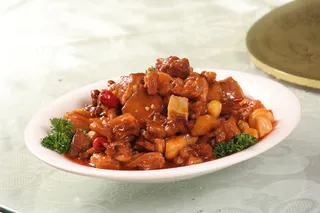 板栗烤夫烧羊肉