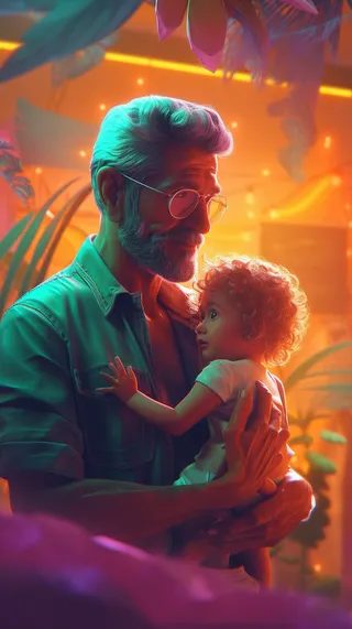 父亲 父亲节 温馨 坚强 爱护 关怀 教育 快乐 幸福 父爱