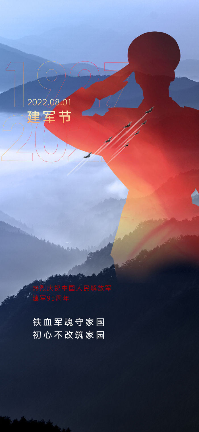 建军节海报设计模板素材psd模版下载