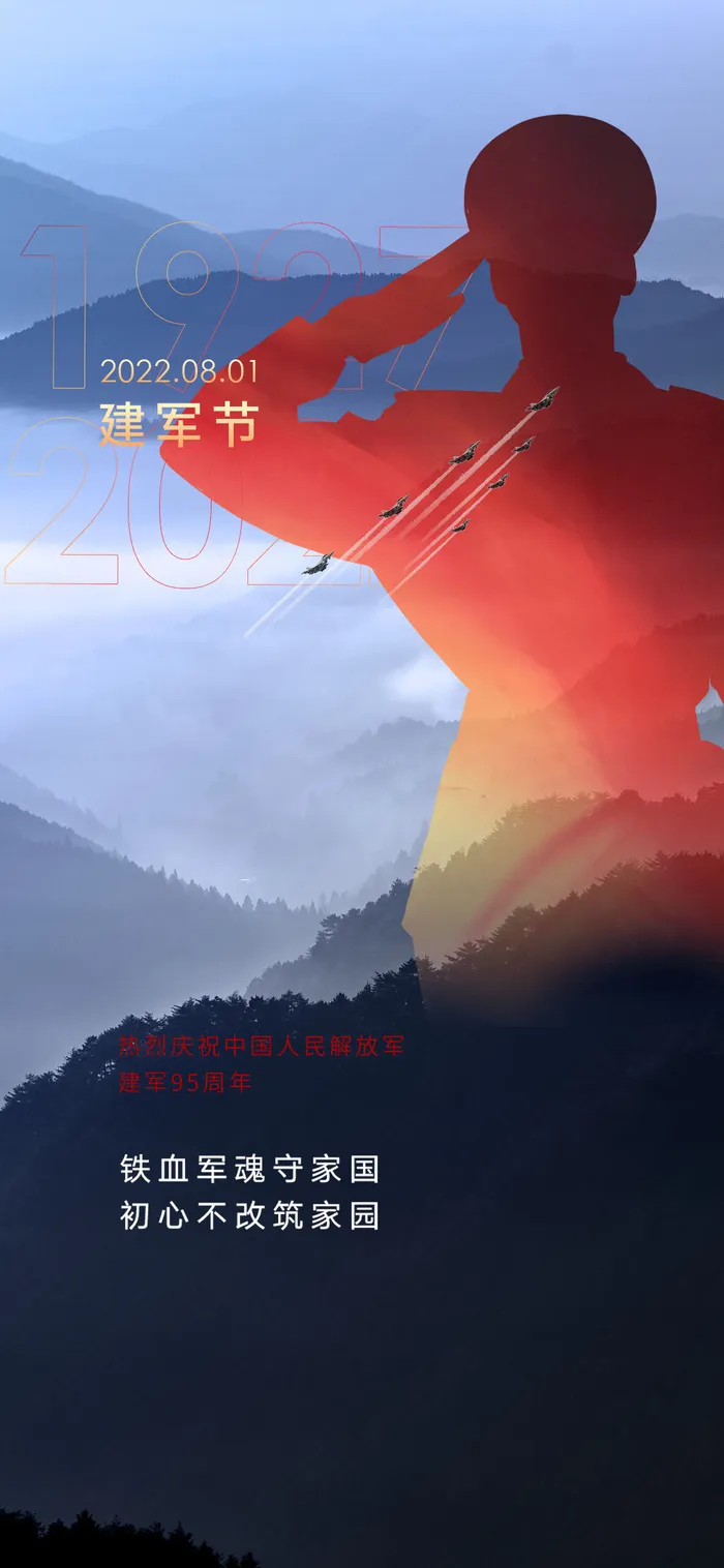 建军节海报设计模板素材psd模版下载