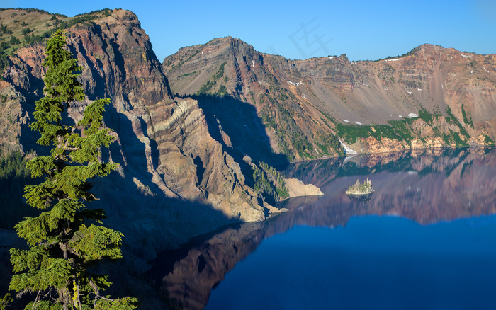 绿色 树林 丘陵 风景高 