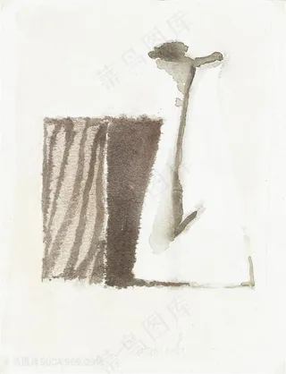 莫兰迪静物方块静物瓶子插画