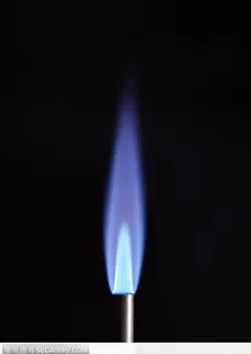 研究实验器具-蓝色火焰的酒精喷灯