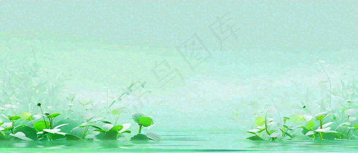 春天河面湖面花草意境古风，春分谷雨(1680x720)