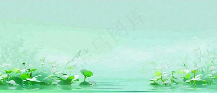 春天河面湖面花草意境古风，春分谷雨(1680x720)