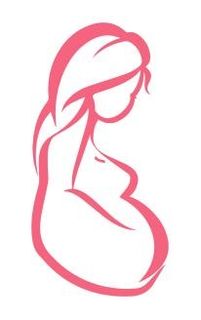 矢量孕妇 孕妇专座 