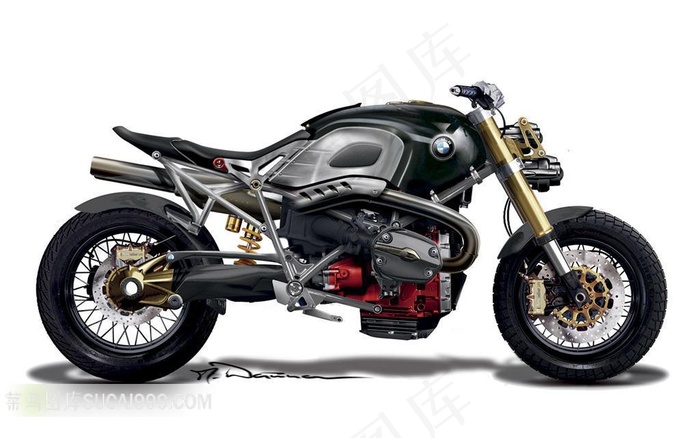 宝马概念摩托车摄影