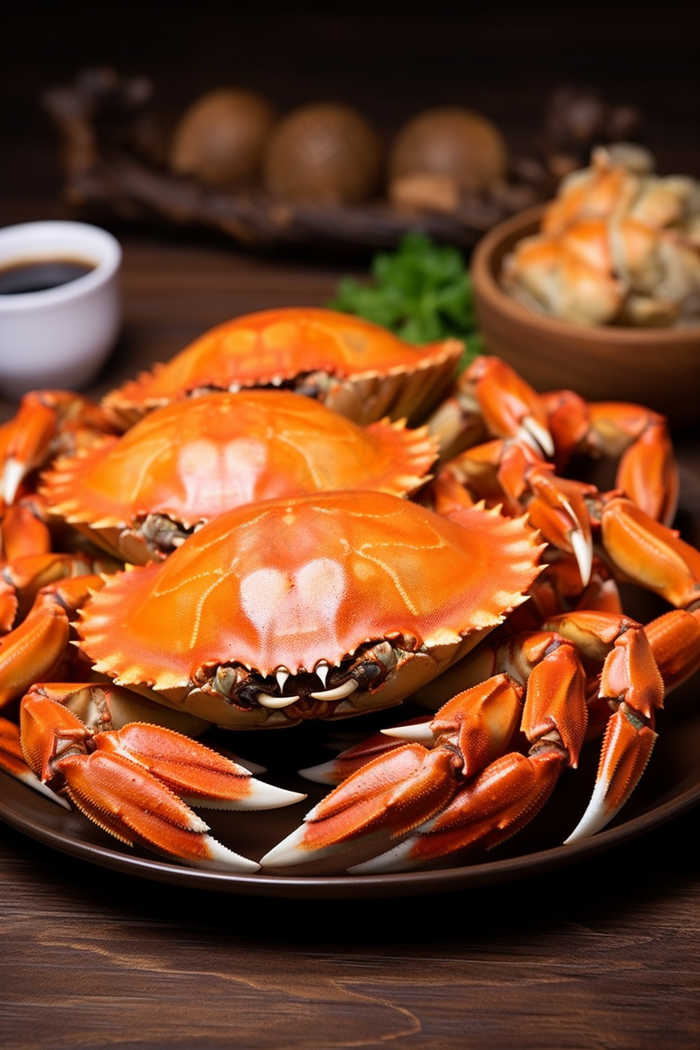 螃蟹秋季美食摄影图 (2688x4032)