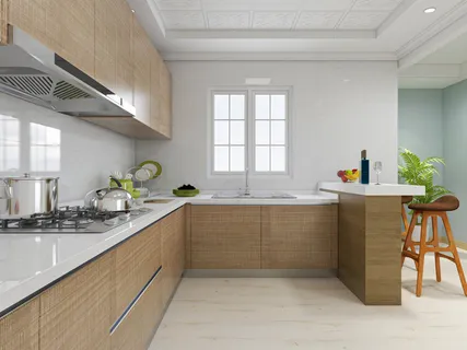 现代简约厨房台面设计 白色瓷砖 现代简约厨房台面设计 白色瓷砖