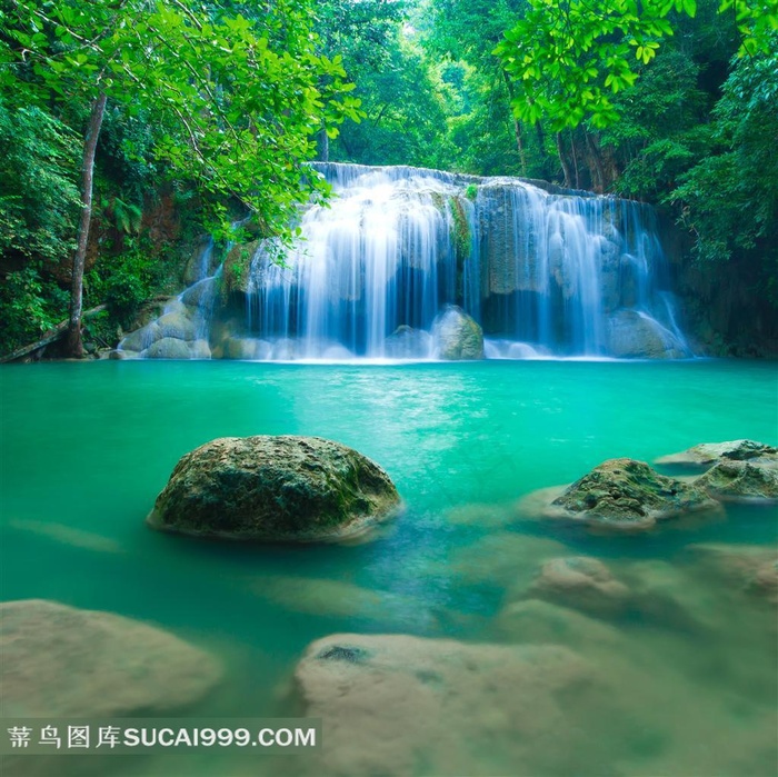 瀑布风景图片素材