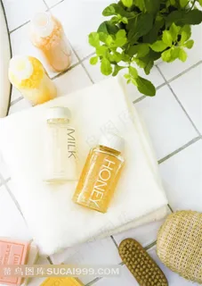 放在浴室里的洗浴用品