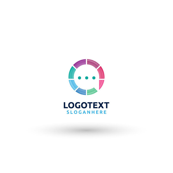 图标标识标志立体几何图形企业商标VI品牌LOGO设计模板AI矢量素材