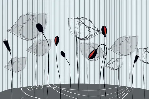 现代简约背景墙